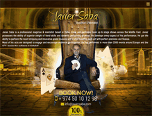 Tablet Screenshot of magicianqatar.com
